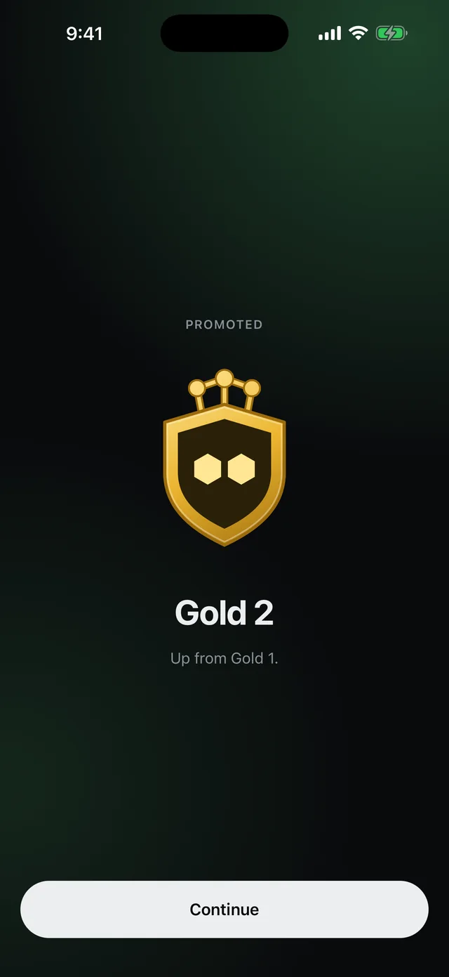A duel won, the rating going up, and a promotion to Gold 2.